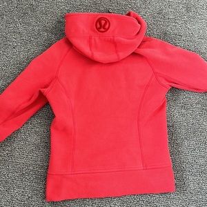 Lululemon full zip orange scuba